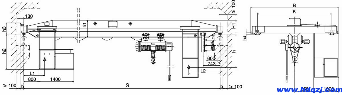 BD型1~10t防爆電動(dòng)單梁橋式起重機(jī) BD型1~10t防爆電動(dòng)單梁橋式起重機(jī)