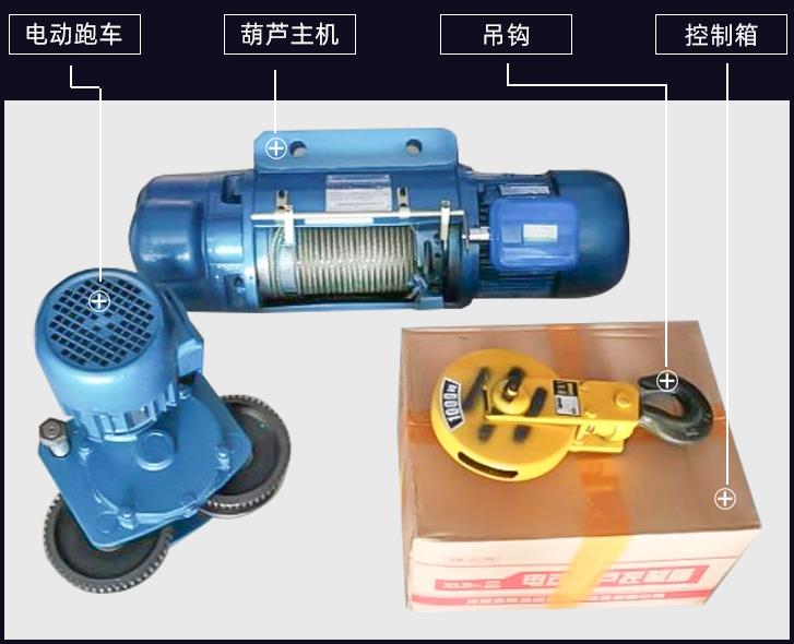 鋼絲繩電動葫蘆構造 鋼絲繩電動葫蘆構造