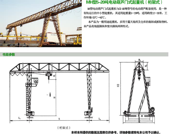MH桁架門式起重機 MH桁架門式起重機